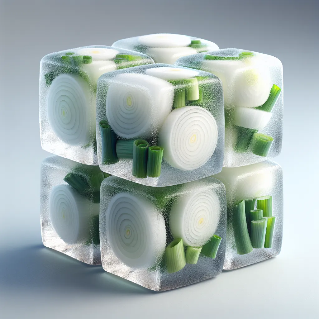 Frozen spring onion